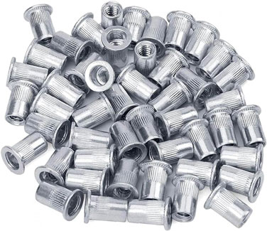 مهره پرچ گالوانیزه M8 (100 عددی) مهره پرچ گالوانیزه M8 (100 عددی)