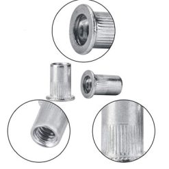 مهره پرچ گالوانیزه M8 (100 عددی)